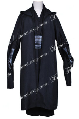 Star Wars Darth Maul Cosplay Costume Halloween Adult Uniform Full Set Black