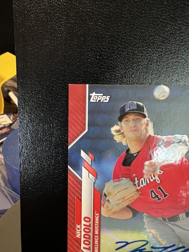 Nick Lodolo 2020 Topps Pro Debut Red Auto Autograph 04 OF 10 ROOKIE #PD-72 - Picture 6 of 7