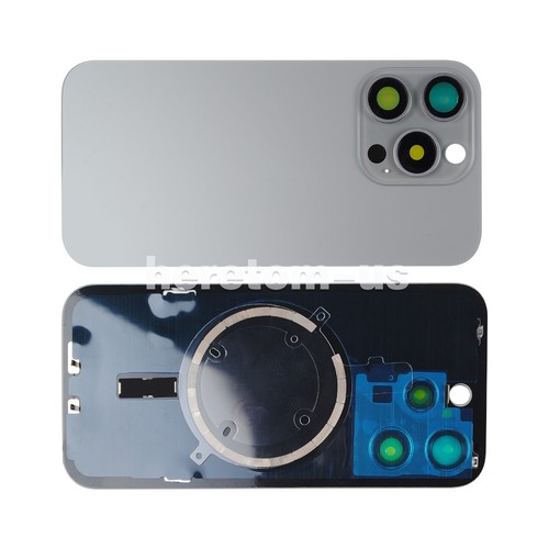Replacement Back Glass Cover With Steel Plate For Apple iPhone 15 Pro - Picture 7 of 7