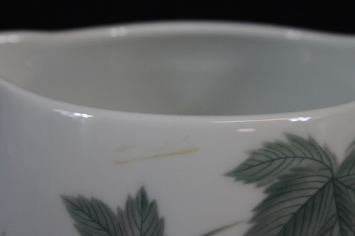 Vtg Noritake Cook n Serve Wild Ivy Gravy Boat Grape Leaves Spout White Pristine - Picture 3 of 5