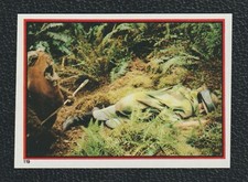 1983 Topps Panini Star Wars ROTJ Sticker #119 An Unconscious Princess Leia
