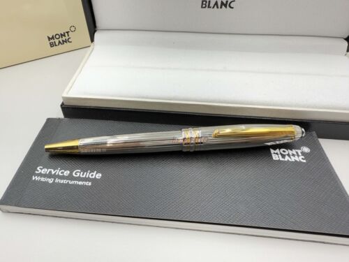 Montblanc 2866 Meisterstuck Ballpoint silver Star Pen 164P With Box