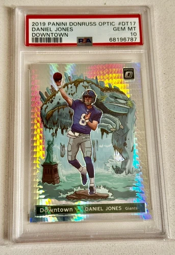 2019 Donruss Optic Downtown #DT-17 Daniel Jones RC Rookie SSP PSA 10 Pop 21!