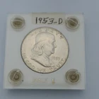 1953 D FRANKLIN SILVER HALF DOLLAR AU/BU Details