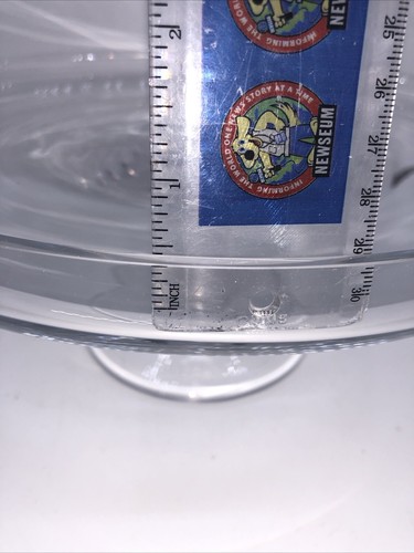 11” Clear Glass Cake Stand with 1/2” Holding Lip - Picture 7 of 8