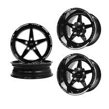 VMS Racing V Star Drag Pack 15x10 0 ET & 17x4.5 5X114.3 -25 ET 5x4.5" 5.5” BS