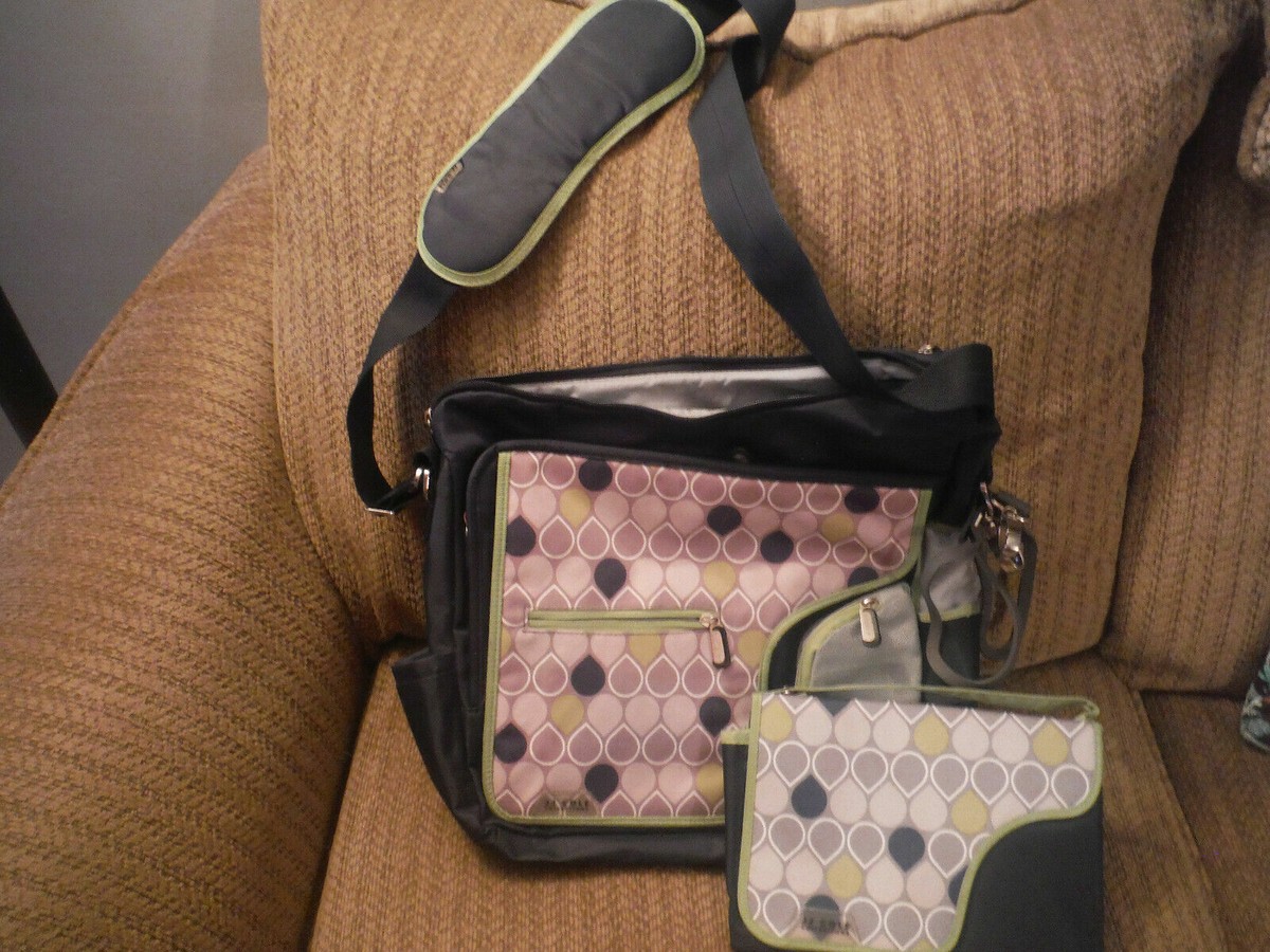 JJ COLE Collections Diaper Bag w Changing Pad, Stroller Grips, Lots of  Storage