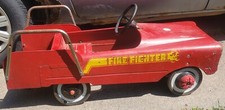 1960s Fire Fighter Unit NO 508 Pedal Car Childs Kid Tough Roadmaster Truck Toy