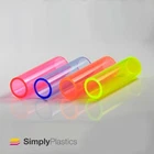Fluorescent Extruded Acrylic Plastic Perspex Tube Pipe / Various Outer Diameters