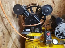 Cast Iron Air Compressor Pump 3.7 HP V-Style Single Stage 155 PSI Durable Tools