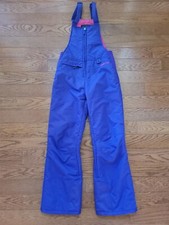 Arctix Youth Kids Purple Snow Ski Overalls Bib Pants Size Large Lined