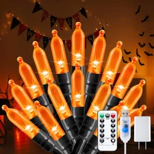 Halloween Decorations Orange Lights Indoor, 100 LED 39 FT Twinkle String Lights