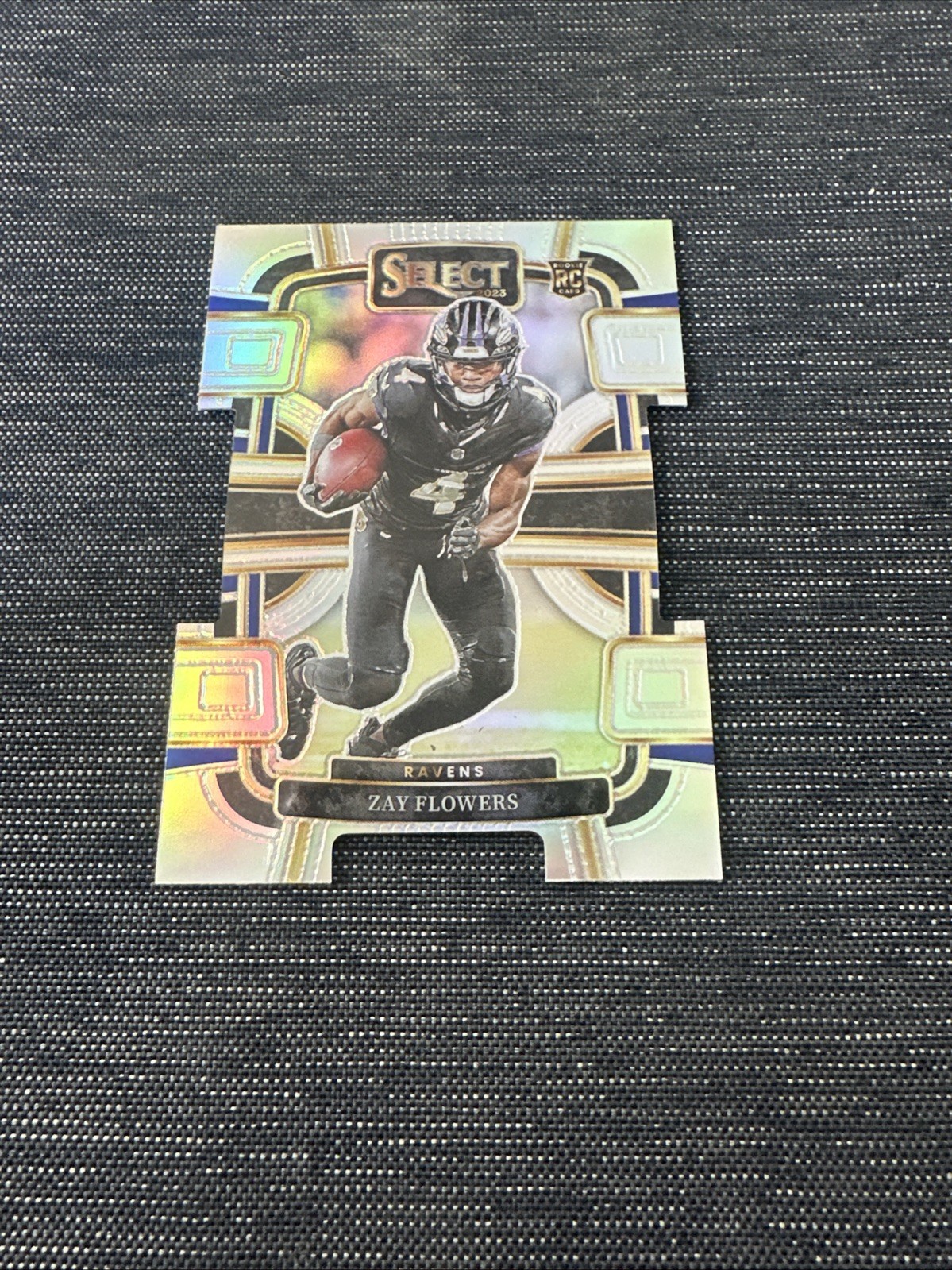 2023 PANINI SELECT SILVER PRIZM DIE CUT #8 ZAY FLOWERS RC SP - MINT