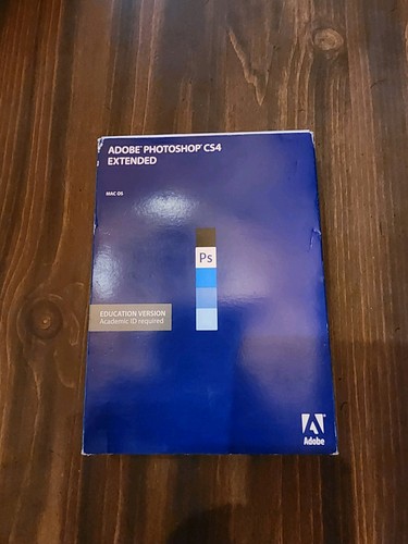Adobe Photoshop CS4 Extended software for MAC OS w/serial number