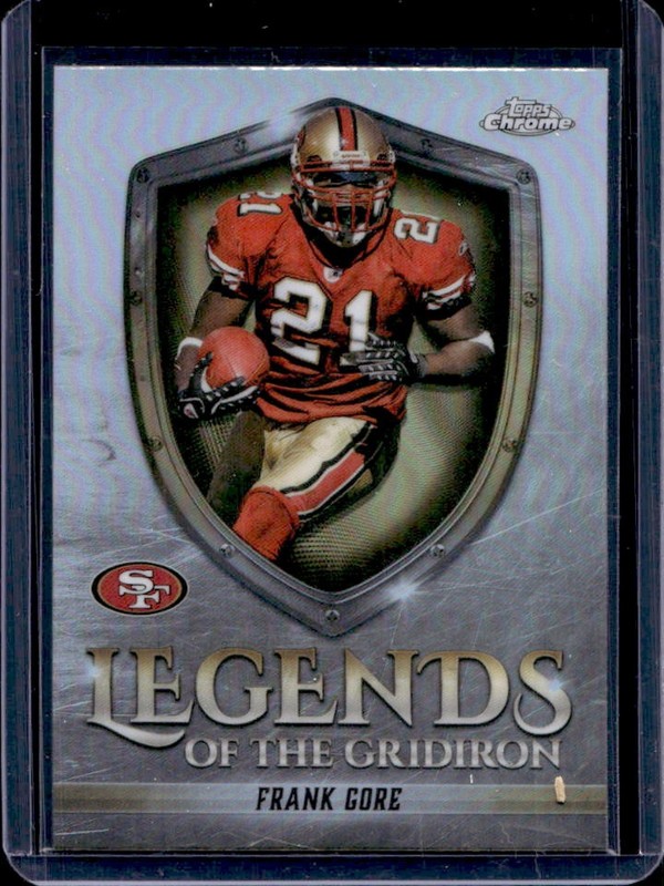 2025 Topps Chrome Frank Gore Legends of the Gridiron Refractor #LOG-18 49ers