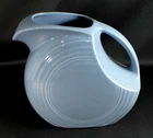 Fiesta Ware Large Periwinkle Blue Disc Pitcher 7.25" Tall Homer Laughlin USA