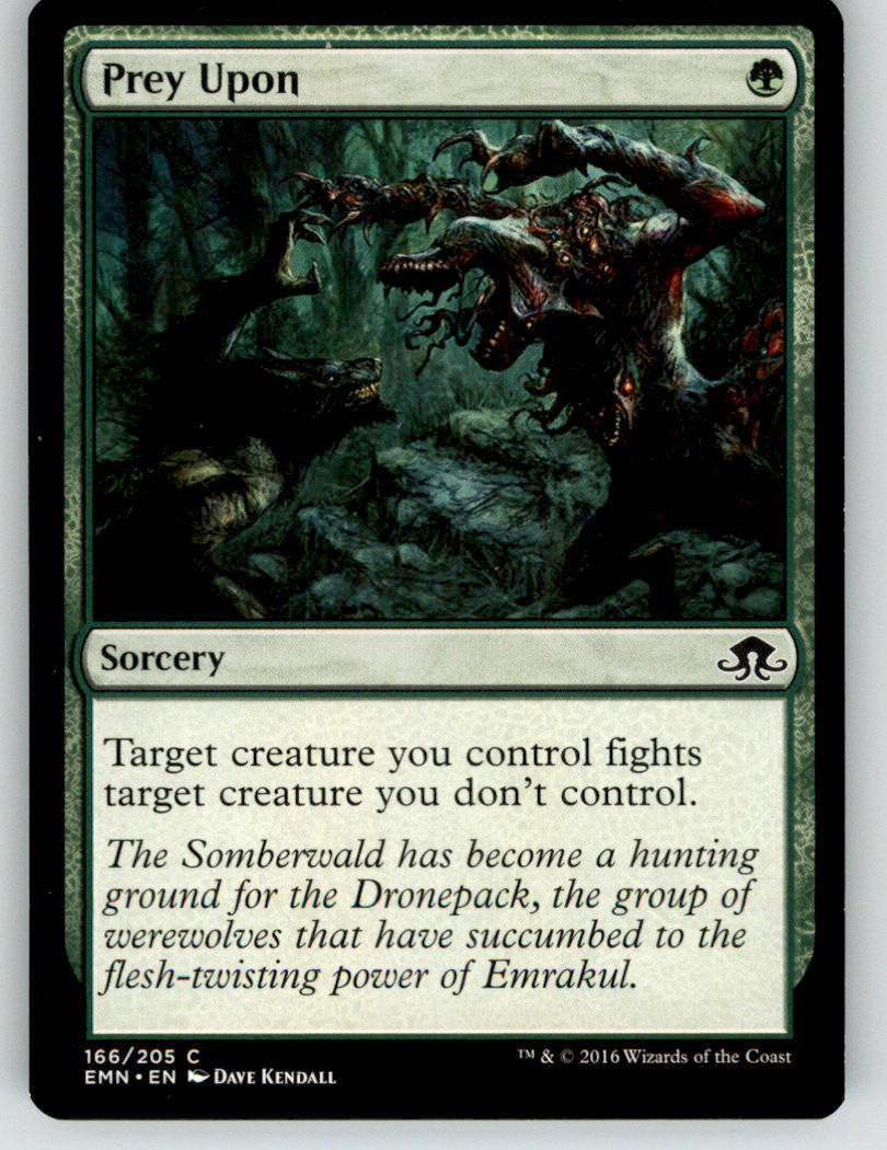 Prey Upon 166 Common Eldritch Moon Magic: The Gathering Lightly Played