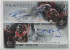 2015 Topps Platinum Dual Rookies 12/25 Tevin Coleman Justin Hardy Auto 05fy