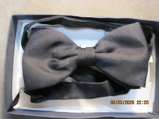 Tie Rack London Black Self Tie Bow 100 Silk 4 Tuxedo