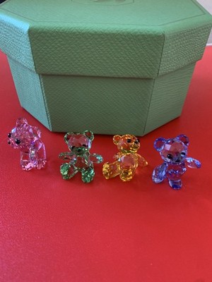 SWAROVSKI KRISTALL KRIS BÄR 30TH ANNIVERSARY 4ER SET 5636306 NEU ORIGINAL 