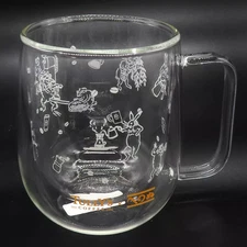 Glass Chojugiga double glass "Tully's Coffee x Kamawanu"