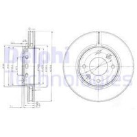 Delphi 2X Bremsscheibe Vorne Ø280 Mm FüR Kia Carens Ii GroßRaumlimousine Fj 2.0
