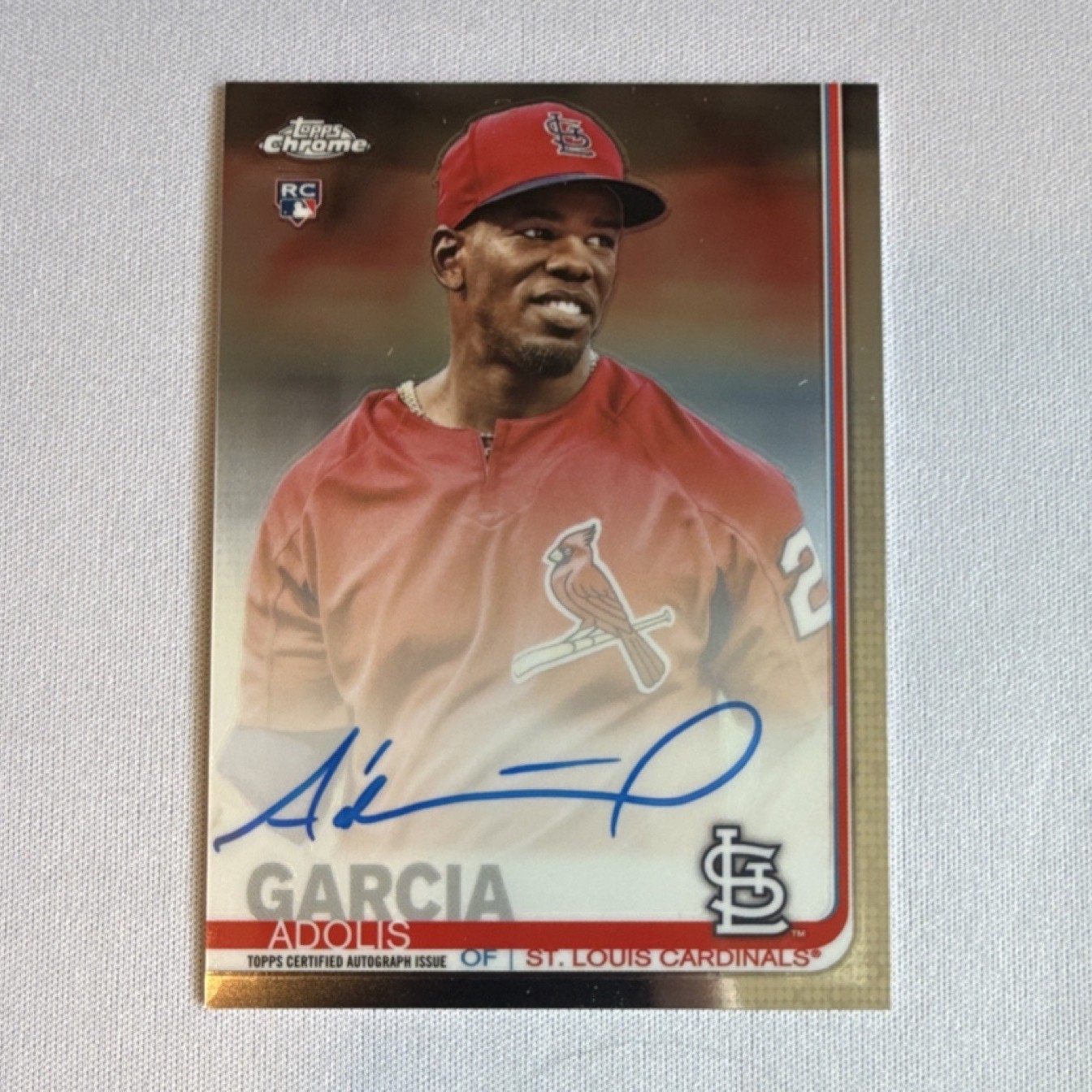Topps Chrome 2019 Rookie Autographs #RA-AG Adolis Garcia Cardinals Auto MLB