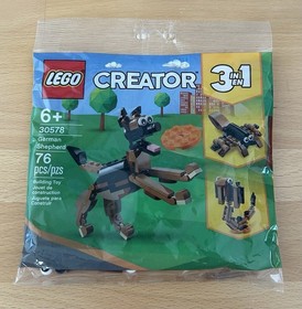New & Sealed LEGO Creator 30472 Parrot & 3 in 1 Creator German Shepherd 30578