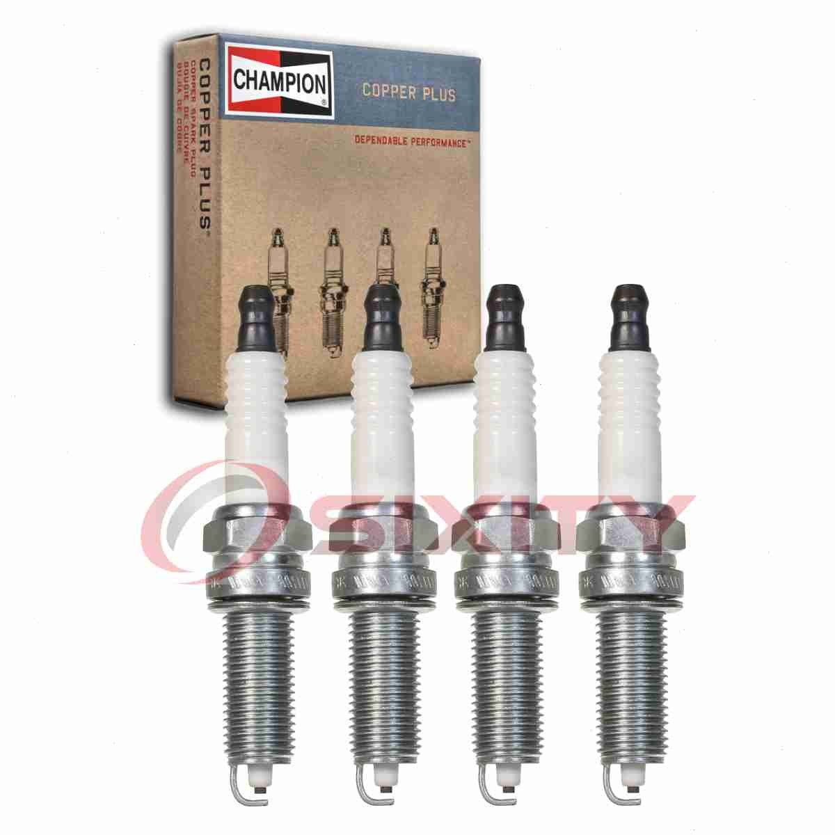 4 pc Champion Copper Plus Spark Plugs for 2014-2018 Kia Forte 1.8L 2.0L L4 ka