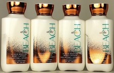 QTY 4 - Bath Body Works AT THE BEACH Body Lotion Cream Moisturizer 8oz