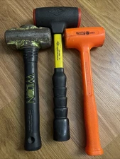 Wilton 4lb Bash Hammer, Matco DB26 Orange Dead Blow & Nupla 2lb Extreme Power