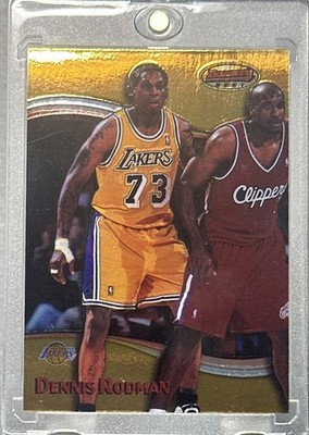 Dennis Rodman RARE GOLD FOIL REFRACTOR HOLO PRIZM INVESTMENT CARD LAKERS MINT