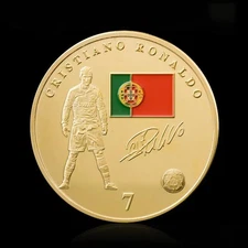 Cristiano Ronaldo CR7 Commemorative Coin Soccer Collectors Item