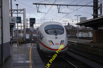Photo SNCB Belgian Railway 6x4 DB ICE Train arriving at Brussells-Midi c2023 P1