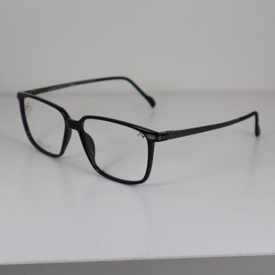 Stepper SI-20135 F920 Black Full Rim Titanium Eyeglasses Frames 54-15-140mm