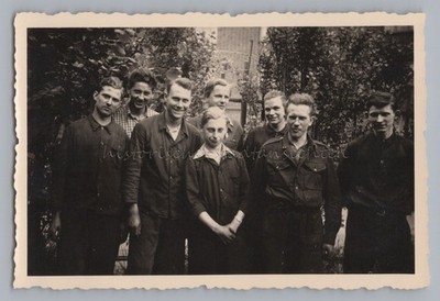 Im letzten Lehrjahr 1952 - junge Männer - Altes Foto 1950er