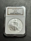 1996 American Silver Eagle Dollar $1 Graded NGC MS69 BU 1oz Silver Coin (1553)
