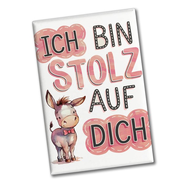 Ich Bin Stolz Auf Dich Souvenir Magnet Mit Esel-image