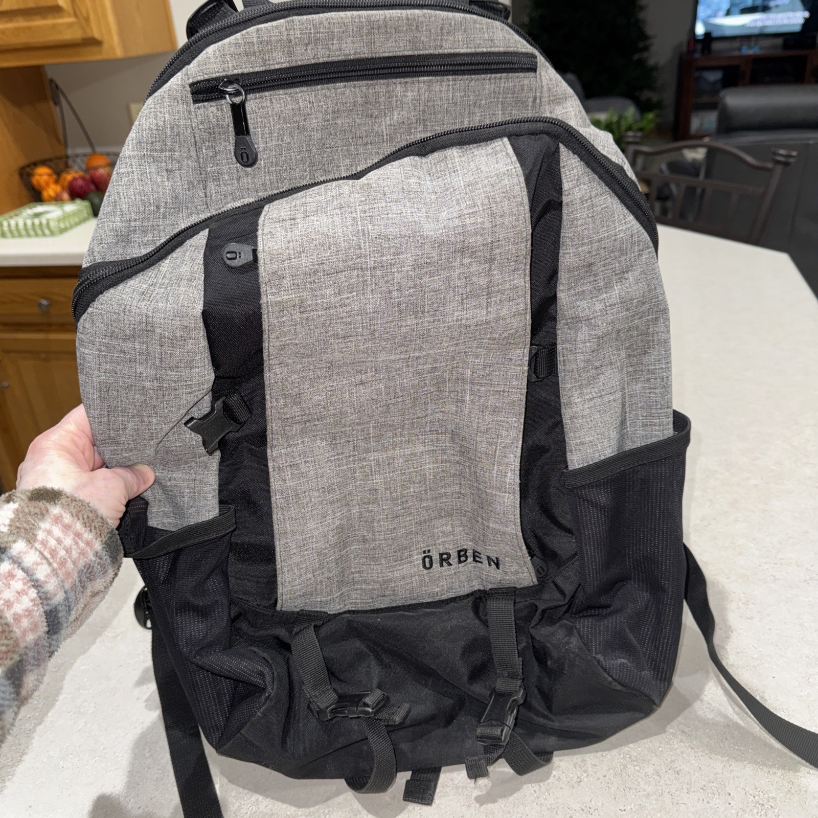 Orben Laptop Bag Backpack Black/Gray