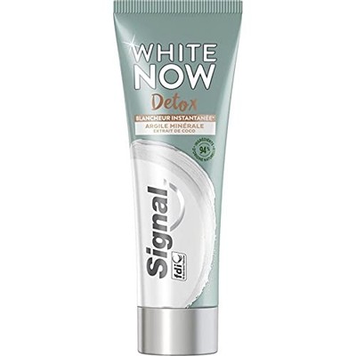 Zahnpasta White Now White Detox   Ton & Kokosextrakt   3 x weißere Zähne ab ...