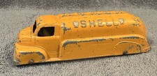 Vintage TootsieToy Tootsie Toy Orange Shell Oil Truck Made In USA 6โ read