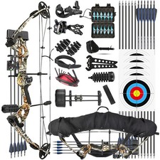 Set arco composto 310FPS 30-55 libbre regolabile kit tiro con l'arco caccia bersaglio pratica
