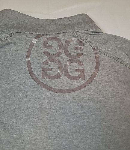G/FORE Grove XXIII Golf LS Grigio 1/4 Zip Golf Pullover Uomo Taglia 2XL D4 - Foto 6 di 13