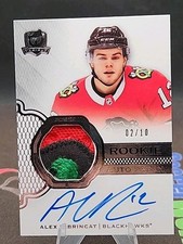 2019-20 The Cup Retro rookie Auto Patch Alex DeBrincat #/10 3 Color Patch 