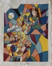 Magic Needle/Welcoming the Sabbath Handpainted Needlepoint Canvas MN705 19x24 13