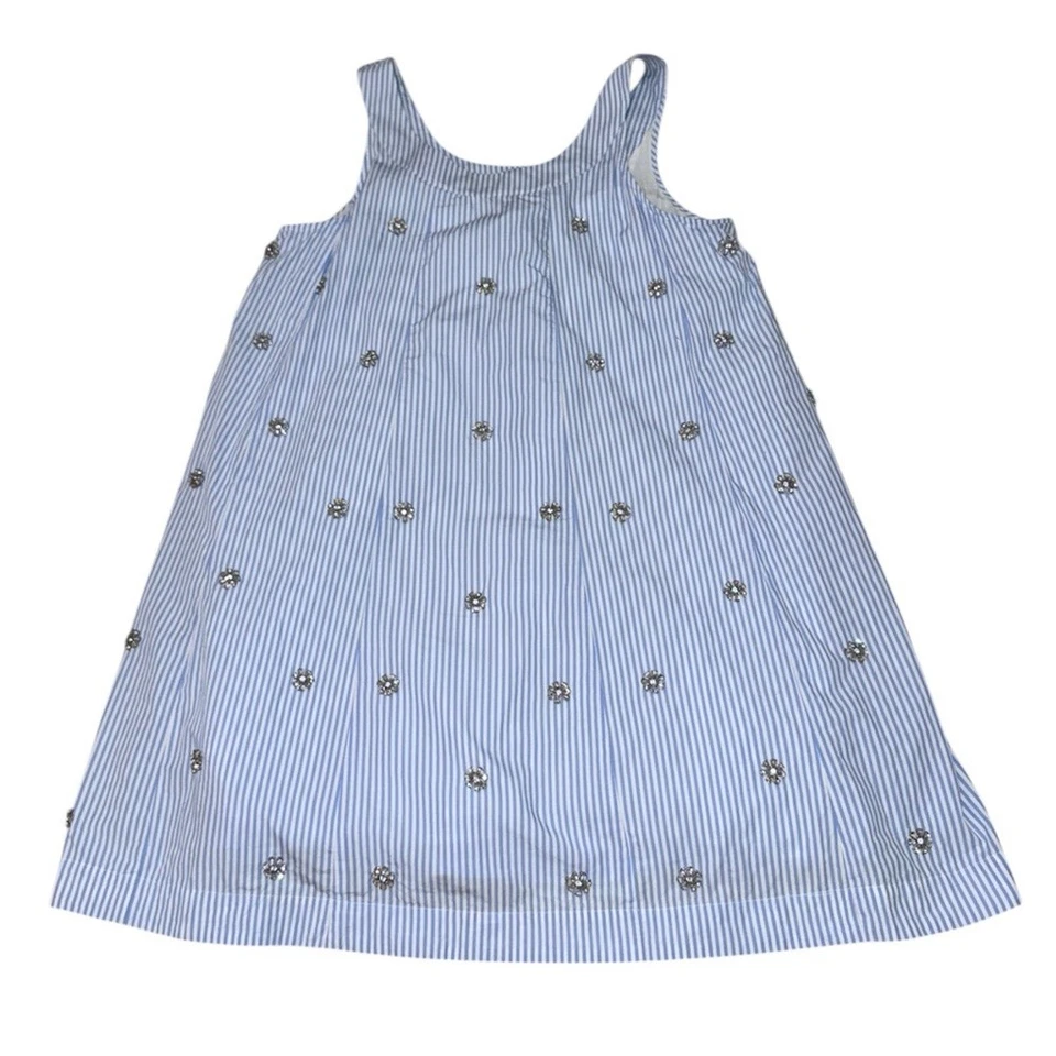 J.Crew Colección Embellecido Vestido Recto en Algodón Popelina Mujer’s Talla Mediana Foto 2 de 4