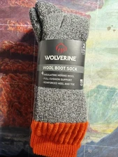 Wolverine Merino Wool Boot Sock Size Large