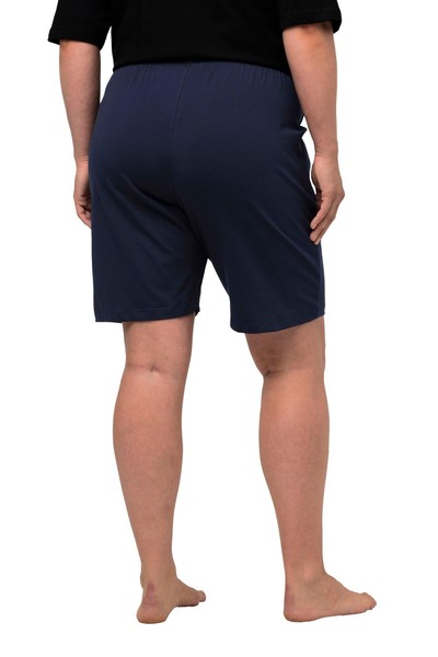Ulla Popken Damen Jerseyshorts Dunkelblau 58/60 EU Elastikbund Taschen Bermuda-image