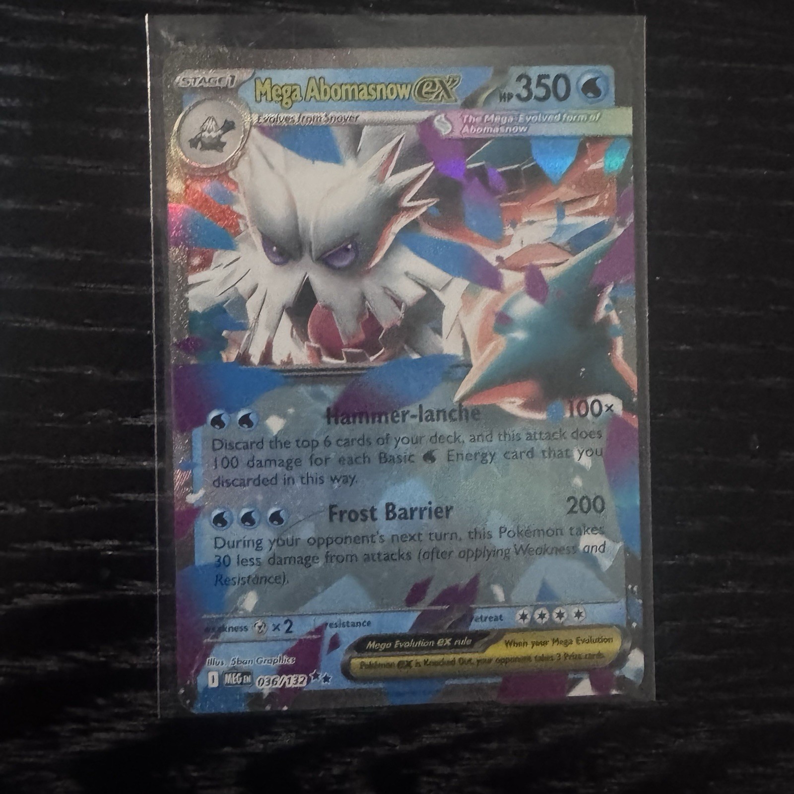 2025 Pokemon - Mega Abomasnow EX 035/132 ME01: Mega Evolution NM