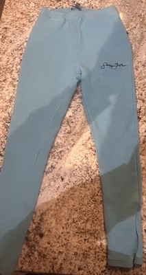 Sean John x Missguided Blue Ribbed Knit Logo Joggers - Size US 6